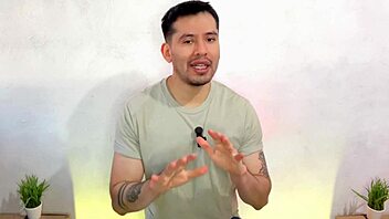 boss barista makes twink suck big cock in storage?