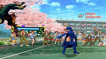 Watch Brian Battler and Kim Dong Hwan Meet Power Girl and Raven in Hentai Mugen!