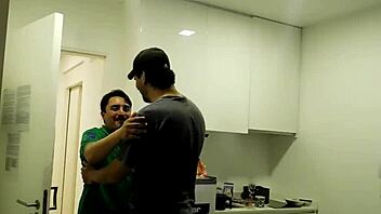 terrible slut maid gets bent over for big cock assfucking and blowjob in group hardcore