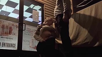 Public bar and night club activity for extreme sluts
