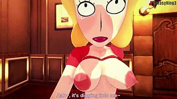beth smith gets pounded hard in rick and morty fantasy step 2 😈