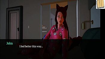Visual novel walkthrough of a taboo family fantasy