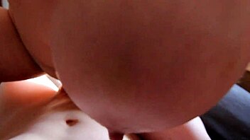 quickie in the sun with huge tits, oops, got creampie in my pussy, so messy!