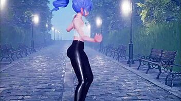 cute anime girl dancing then getting fucked hard part 3