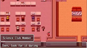 Massaging friend's big tits in school pool