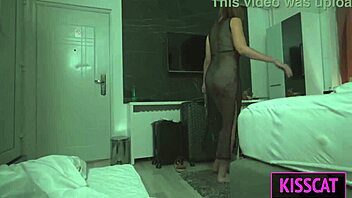 Stepmom surprises her stepson with a wild night in hotel