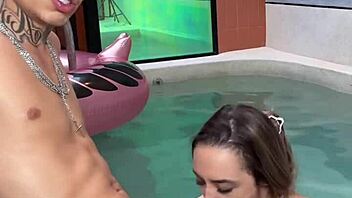 She swallowed my big cock whole, and I gave her everything in interracial fun