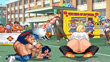 Watch Brian Battler and Kim Dong Hwan Meet Power Girl and Raven in Hentai Mugen!