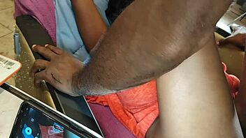 conversational ebony milf bangs hard in rough country hood action