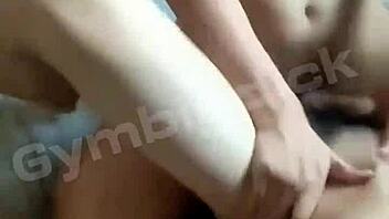 The handsome gay asian amateur couple engages in intense bareback fucking with riding and assfucking.