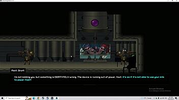 Corner of the future: Artistic hentai scene with lactating and creampie