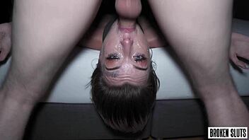 Anime Girl Bent Over Desk for Rough Riding and Cum in Mouth