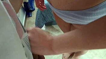 Blonde Mother-in-Law Shocked by My Hard Cock After Shower