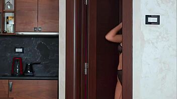 Hotel Room Fun with Sexy Brunette Milf