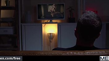 Damn, can you imagine jerking off to this? Watching two muscular men fuck sideways while licking ass is unreal!