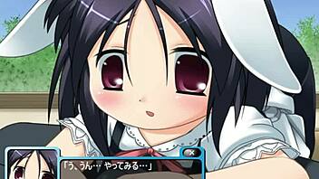 Watch this intense bunny training in hentai anime game! Get ready for explicit scenes and wild actions!