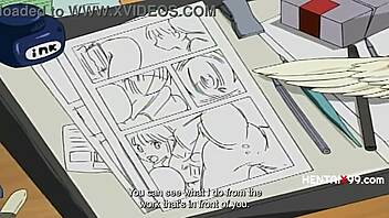 Weak boy overwhelmed by milf pussy in hentai