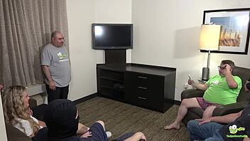 Tadople's improv class spirals into a wild, cum-soaked gangbang with big cocks