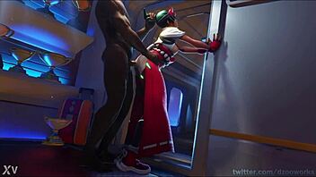 Rough 3D hentai featuring deepthroat action and more