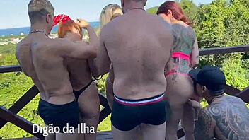 hey, check out this wild orgy on the balcony with those curvy naughty amateurs from xvideos, want to join