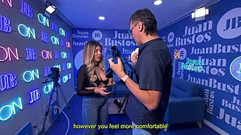 shaira psychosex overwhelmed by surprise as juan bustos's big black cock fulfills her dreams on the podcast