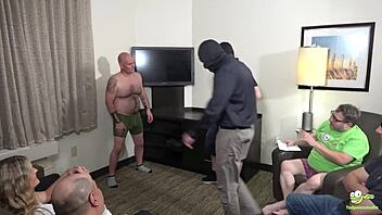 Tadople's improv class spirals into a wild, cum-soaked gangbang with big cocks