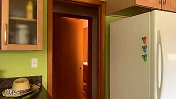 Country girl with natural beauty scores her first creamy finish.