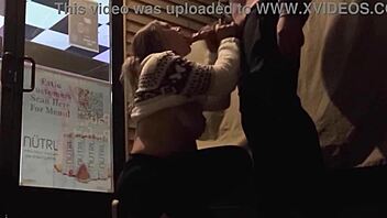 Caught wife sucking in public bar!