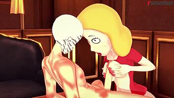 beth smith gets pounded hard in rick and morty fantasy step 2 😈