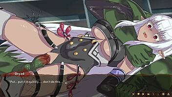 Anime sex game with spiritual pregnancy and drying up scenes