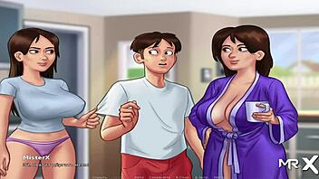 Did that big cucumber just slide inside in Summertimesaga e2 14?