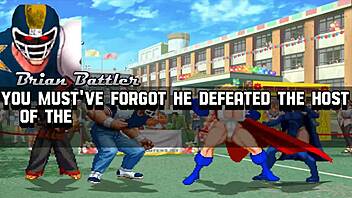 Watch Brian Battler and Kim Dong Hwan Meet Power Girl and Raven in Hentai Mugen!