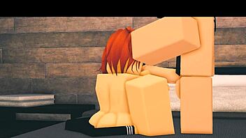 I fucked the nerdy ginger slut in the bedroom moaning loud