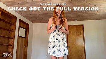 Country girl with natural beauty scores her first creamy finish.