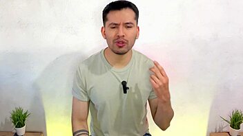 boss barista makes twink suck big cock in storage?