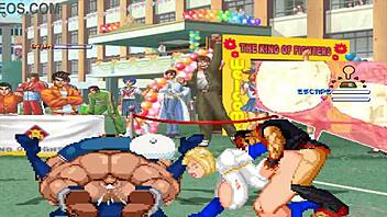 Watch Brian Battler and Kim Dong Hwan Meet Power Girl and Raven in Hentai Mugen!