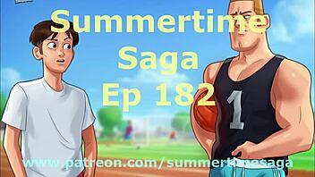 summertime saga episode 182 in cartoon anime hentai style
