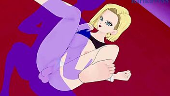 android 18 and videl in intense sex 😈 dragon ball hentai