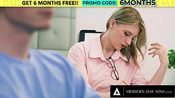 Modern-Day Sins - Horny Teen Melody Marks Seduces Coworker For Sneaky Office Sex
