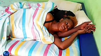 Young African girl's fantasy of riding big black cock