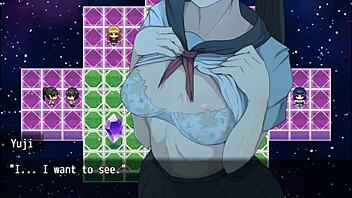A horny village girl gets it hard in this animated porn video