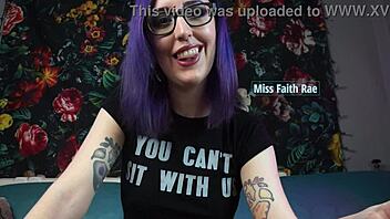 Skinny slave bound on train for femdom CBT tugging task in week 25