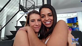 just hanging, watching tara ashley get fingered and pounded.