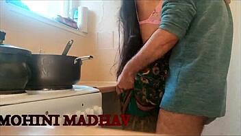 Unsatisfied Girl Has An Affair And Gets Fucked Hard By Neighbour On Kitchen Platform With Big Cock