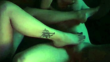 sexy oiled footjob for stepbrother with toe licking