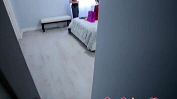 In this pov scene, the teen with small tits rides her stepbrother's cock hard, ending with a facial.