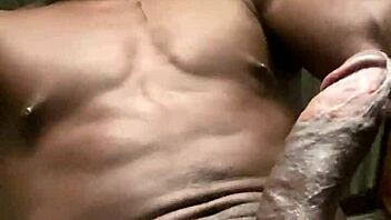 Got so horny i had to stroke my big cock to milk it out