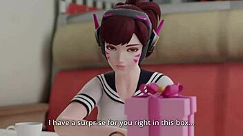 Think You Can Handle D.Va's Femdom Jerk Off Instructions in This Hentai?