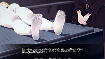 let's play cold comforts demo featuring blonde in hairless scene