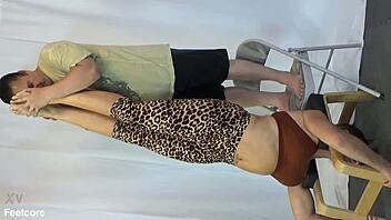 Lecherous Boy Pisses On Lady's Ass Then Assfucks Her Hard